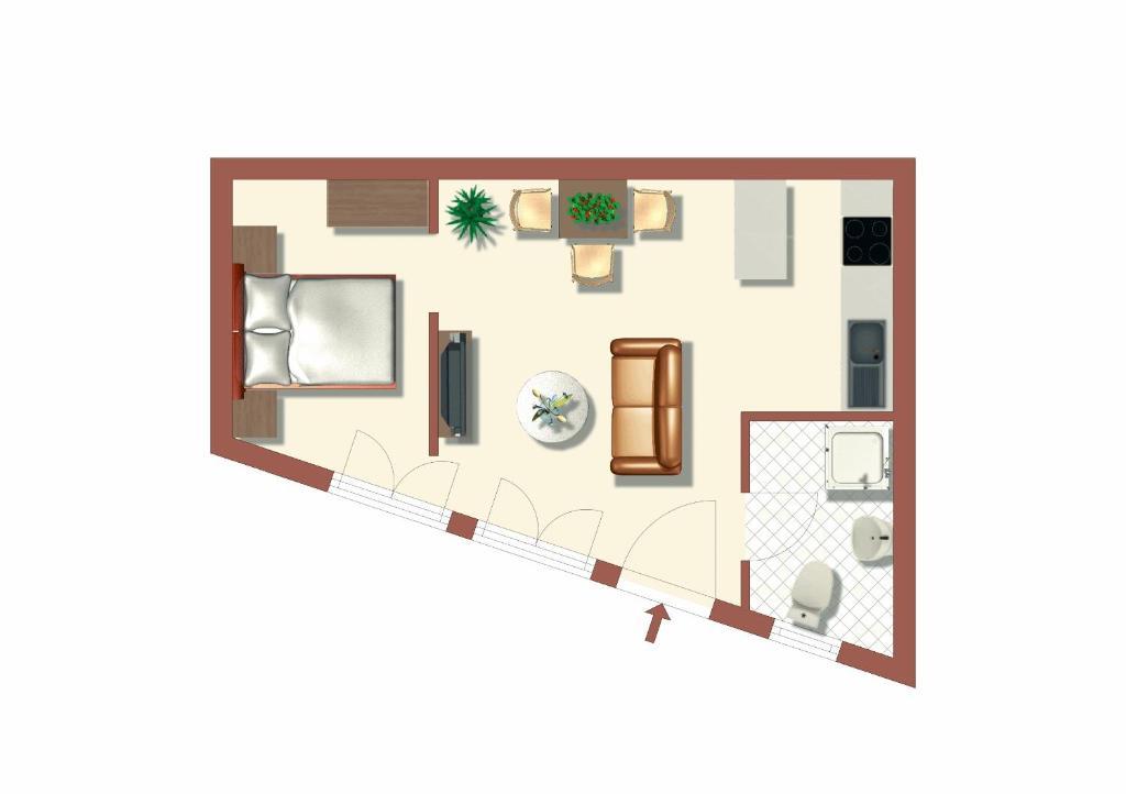 Bc Apartments - Mit Zentralheizung Сень Номер фото